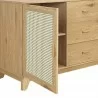 Manhattan Comfort Sheridan 59.05 Modern Cane Sideboard with Adjustable Shelves Nature Close View - Manhattan Comfort Sheridan 59.05 Modern Cane Sideboard with Adjustable Shelves Nature Close View