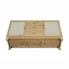 Manhattan Comfort Sheridan 59.05 Modern Cane Sideboard with Adjustable Shelves Nature Bottom - Manhattan Comfort Sheridan 59.05 Modern Cane Sideboard with Adjustable Shelves Nature Bottom