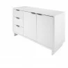 Manhattan Comfort Granville 55.07" Modern Sideboard with 3 Full Extension Drawers in White Side - Manhattan Comfort Granville 55.07" Modern Sideboard with 3 Full Extension Drawers in White Side