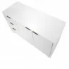Manhattan Comfort Granville 55.07" Modern Sideboard with 3 Full Extension Drawers in WhiteTop - Manhattan Comfort Granville 55.07" Modern Sideboard with 3 Full Extension Drawers in WhiteTop
