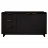 Manhattan Comfort Granville 55.07" Modern Sideboard with 3 Full Extension Drawers in Black Front - Manhattan Comfort Granville 55.07" Modern Sideboard with 3 Full Extension Drawers in Black Front