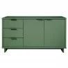 Manhattan Comfort Granville 55.07" Modern Sideboard with 3 Full Extension Drawers in Sage Green Front - Manhattan Comfort Granville 55.07" Modern Sideboard with 3 Full Extension Drawers in Sage Green Front