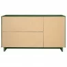 Manhattan Comfort Granville 55.07" Modern Sideboard with 3 Full Extension Drawers in Sage Green Back - Manhattan Comfort Granville 55.07" Modern Sideboard with 3 Full Extension Drawers in Sage Green Back