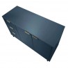 Manhattan Comfort Granville 55.07" Modern Sideboard with 3 Full Extension Drawers in Midnight Blue Top