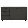 Manhattan Comfort Granville 55.07" Modern Sideboard with 3 Full Extension Drawers in Dark Grey Front - Manhattan Comfort Granville 55.07" Modern Sideboard with 3 Full Extension Drawers in Dark Grey Front