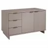 Manhattan Comfort Granville 55.07" Modern Sideboard with 3 Full Extension Drawers in Light Grey Side - Manhattan Comfort Granville 55.07" Modern Sideboard with 3 Full Extension Drawers in Light Grey Side