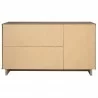 Manhattan Comfort Granville 55.07" Modern Sideboard with 3 Full Extension Drawers in Light Grey Back - Manhattan Comfort Granville 55.07" Modern Sideboard with 3 Full Extension Drawers in Light Grey Back