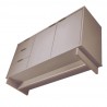 Manhattan Comfort Granville 55.07" Modern Sideboard with 3 Full Extension Drawers in Light Grey Bottom