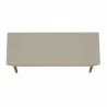 Manhattan Comfort Mid-Century Modern Gales 48.50 Sideboard with Solid Wood Legs In Greige Top - Manhattan Comfort Mid-Century Modern Gales 48.50 Sideboard with Solid Wood Legs In Greige Top
