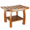 Oceanstar Solid Wood Spa Bench