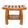 Oceanstar Solid Wood Spa Bench - Front