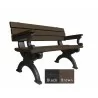 Polly Products Silhouette Backed Bench With Arm7 - Polly Products Silhouette Backed Bench With Arm7