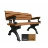 Polly Products Silhouette Backed Bench With Arm5 - Polly Products Silhouette Backed Bench With Arm5