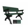 Polly Products Silhouette Backed Bench With Arm6
