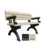 Polly Products Silhouette Backed Bench With Arm2 - Polly Products Silhouette Backed Bench With Arm2