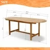 International Home Miami Amazonia Dining Table - Dimensions - International Home Miami Amazonia Dining Table - Dimensions