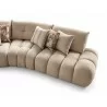 Luna Sectional in Taupe- half side view 3 - Luna Sectional in Taupe- half side view 3