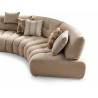 Luna Sectional in Taupe- half side view 5