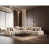 Luna Sectional in Taupe- Lifestyle 2