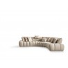Luna Sectional in Taupe- side view 1