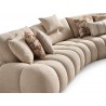 Luna Sectional in Taupe- half side view 4