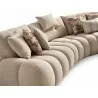 Luna Sectional in Taupe- half side view 4 - Luna Sectional in Taupe- half side view 4