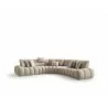 Luna Sectional in Taupe- front view 1 - Luna Sectional in Taupe- front view 1