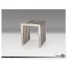 Axel End Table Polished Stainless Steel