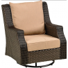 Patio Resort Lifestyles Rome 8-Piece Fire Deep Seating Group Swivel / Rocking Chair