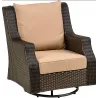 Patio Resort Lifestyles Rome 8-Piece Fire Deep Seating Group Swivel / Rocking Chair - Patio Resort Lifestyles Rome 8-Piece Fire Deep Seating Group Swivel / Rocking Chair