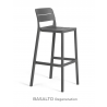 Nardi Outdoor Cassia Stool - Basalto - Nardi Outdoor Cassia Stool - Basalto