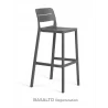 Nardi Outdoor Cassia Stool - Basalto - Nardi Outdoor Cassia Stool - Basalto
