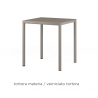 Nardio Outdoor Piave 70 Table Tortora - Nardio Outdoor Piave 70 Table Tortora