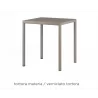 Nardio Outdoor Piave 70 Table Tortora - Nardio Outdoor Piave 70 Table Tortora