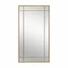 Sunpan Pasadena Floor Mirror Brass - Front View - Sunpan Pasadena Floor Mirror Brass - Front View