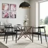 Aeon Star Triple X Dining Table Walnut - Aeon Star Triple X Dining Table Walnut