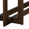 Sunpan Disera Dining Table 96'' in Dark Brown - Base Angle