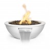 The Outdoor Plus 27" Sedona Powder Coated Fire and Water Bowl White