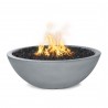 The Outdoor Plus 48" Sedona Concrete Narrow Ledge Fire Pit-Pearl