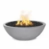 The Outdoor Plus 48" Sedona Concrete Narrow Ledge Fire Pit-Copper - The Outdoor Plus 48" Sedona Concrete Narrow Ledge Fire Pit-Copper