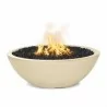The Outdoor Plus 48" Sedona Concrete Narrow Ledge Fire Pit-Slate - The Outdoor Plus 48" Sedona Concrete Narrow Ledge Fire Pit-Slate