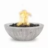 The Outdoor Plus 27" Sedona Wood Grain Fire Bowl Ivory - The Outdoor Plus 27" Sedona Wood Grain Fire Bowl Ivory