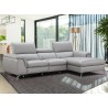 J&M Furniture Serena Premium Leather Sectional in  Right Hand Facing