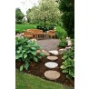 Anderson Teak Curve 4-Pieces Conversation Set outdoor long view