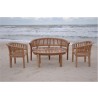 Anderson Teak Curve 4-Pieces Conversation Set