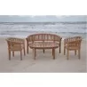 Anderson Teak Curve 4-Pieces Conversation Set - Anderson Teak Curve 4-Pieces Conversation Set