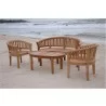 Anderson Teak Curve 4-Pieces Conversation Set Side View - Anderson Teak Curve 4-Pieces Conversation Set Side View