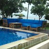 Anderson Teak Natsepa11-Pieces Modular Set Blue Side View