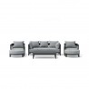 Anderson Teak SET-171 6-pc Coronado Aluminum Deep Seating Set Front