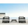 Anderson Teak SET-172 5-pc Coronado Aluminum Deep Seating Se - Anderson Teak SET-172 5-pc Coronado Aluminum Deep Seating Se